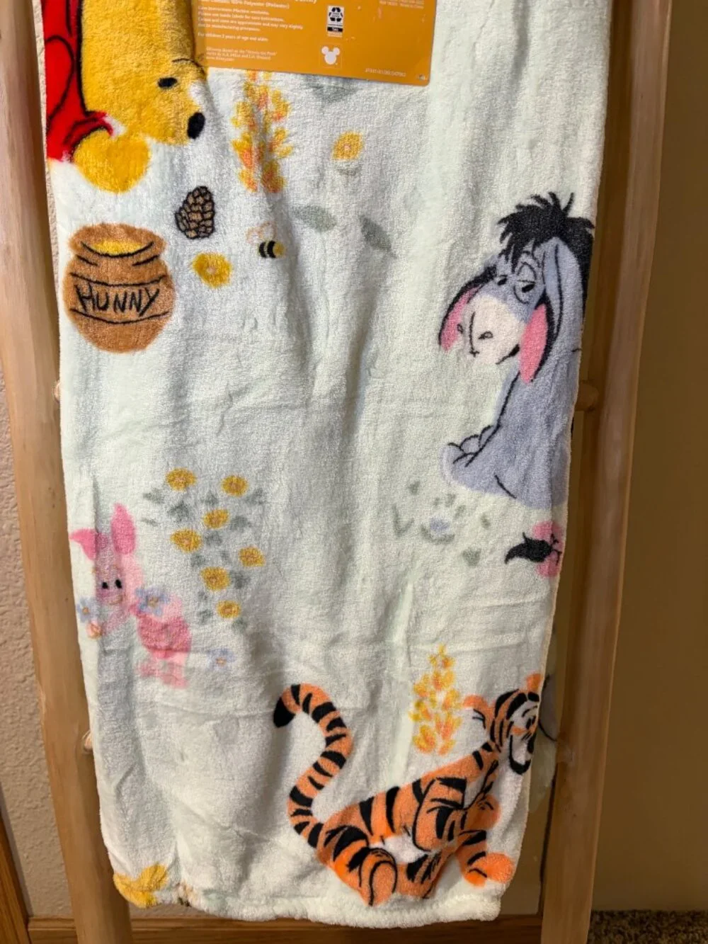 Disney Winnie the Pooh 100 Years Tigger Eeyore Piglet Throw Blanket 50x70 NWT
